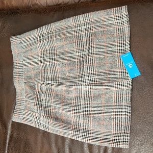 Womens cupshe plaid skirt size small